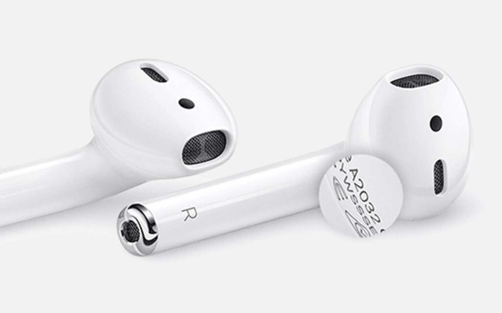 Where to locate the AirPods 1st and 2nd generation model numbers