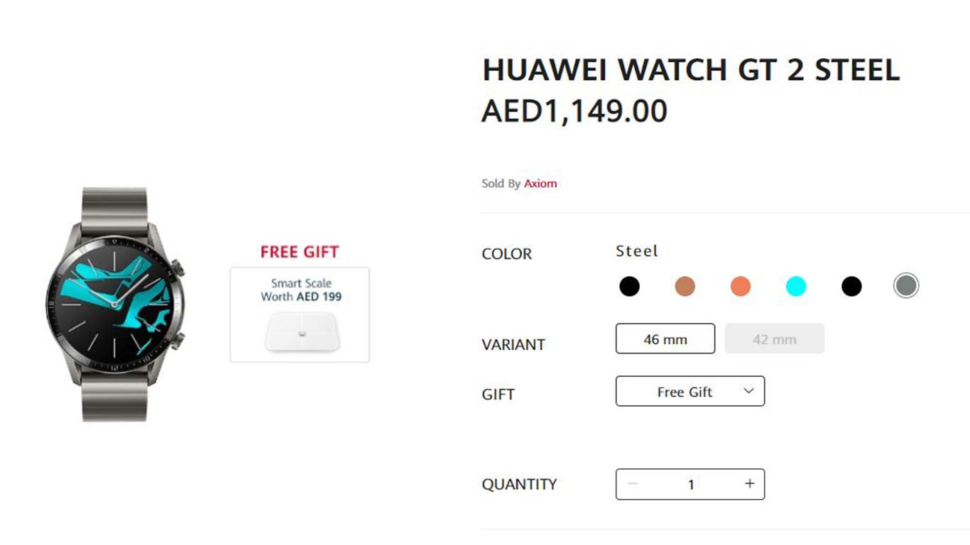 huawei gt 2 titanium grey