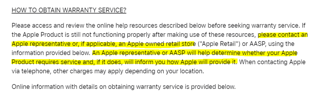 how to obtain your iphone warranty service 1