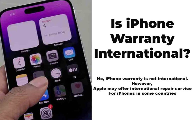 iPhone warranty is not international eventhough apple offers international repair service in some regions for iPhone.